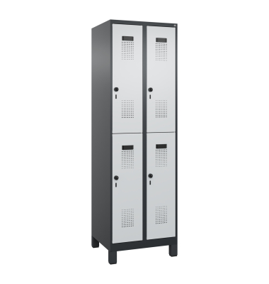 C+P Spind Evolo PLUS Doppel 4F&auml;cher 1950x600x500 sgr/lgr