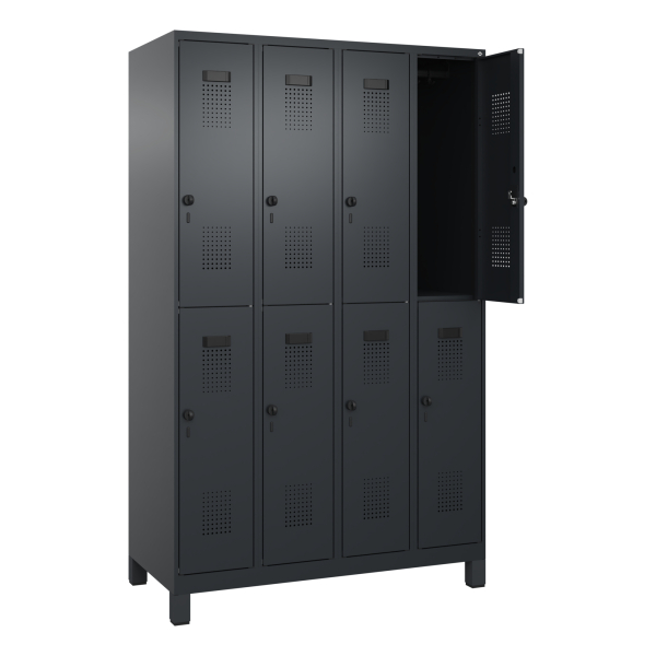 4068427348187 - C+P Spind Evolo PLUS Doppel 8Fächer 1950x1200x500 sgr sgr 4068427348187 C+P-Möbel