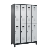 C+P Spind Evolo PLUS Doppel 8Fächer 1950x1200x500 sgr/lgr