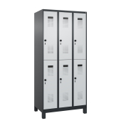 C+P Spind Evolo PLUS Doppel 6Fächer 1950x900x500 sgr/lgr C+P Spind Evolo PLUS Doppel 6Fächer 1950x900x500 sgr/lgr