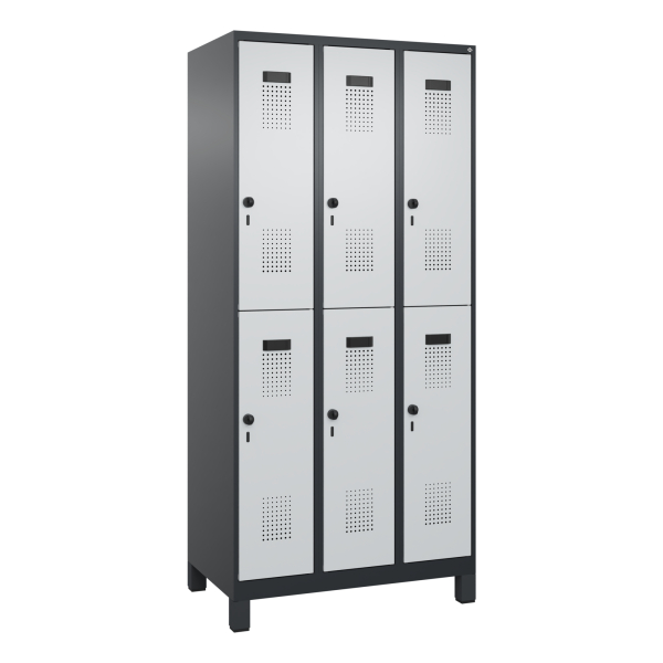 4068427348224 - C+P Spind Evolo PLUS Doppel 6Fächer 1950x900x500 sgr lgr 4068427348224 C+P-Möbel 4068427348224 - C+P Spind Evolo PLUS Doppel 6Fächer 1950x900x500 sgr lgr 4068427348224 C+P-Möbel