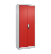 Stahlschrank Acurado 092390000S10116, abschlie&szlig;bar, 5 OH, lichtgrau/verkehrsrot, 80x195x50cm (BxHxT)