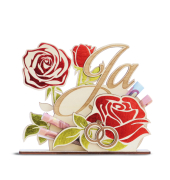 Geldgeschenk Holzaufsteller Hochzeit