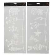 Aufkleber Weihnachtsbild ws 2St