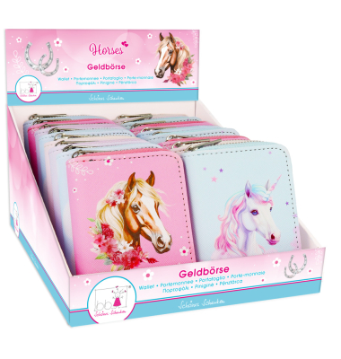 Geldb&ouml;rse Horses sortiert