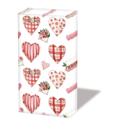 Taschentuch Herzen Girlanden