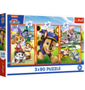 Puzzle 3x80 Paw Patrol