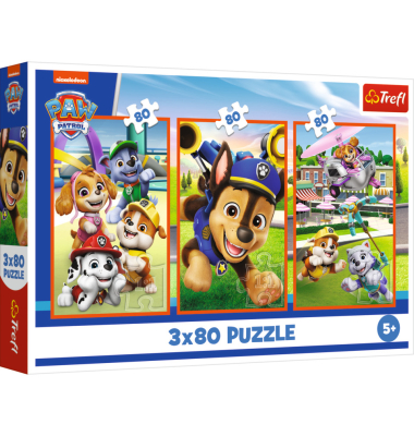 Puzzle 3x80 Paw Patrol