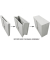 Stahlschrank SCF SCF0891GGK, abschlie&szlig;bar, 2 OH, grau, 91,5x83x37cm (BxHxT)