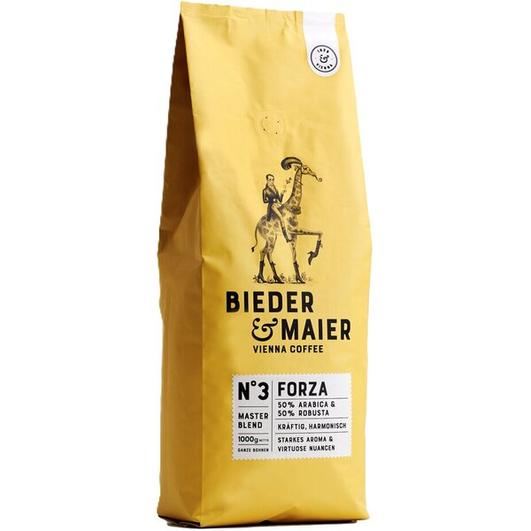 9120072000119 - Kaffee Vienna Coffee N° 3 Forza Master Blend 1017EU 1000g ganze Bohnen Beutel 9120072000119 Bieder & Maier
