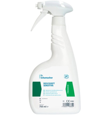 Descosept Sensitive, Flächendesinfektion mit hohem Reinigungseffekt, gebrauchsfertig, 750 ml, Sprühflasche