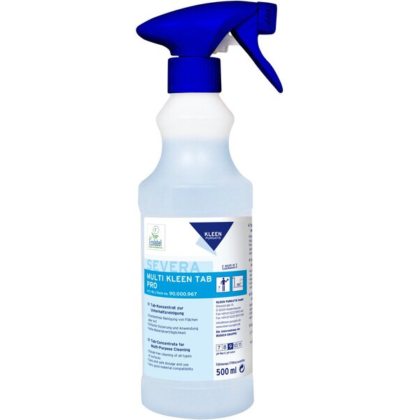 4250224509612 - Severa Multi Kleen Sprühflasche für Reinigungstabs leer für 500 ml wiederverwendbar 4250224509612 KLEEN PURGATIS