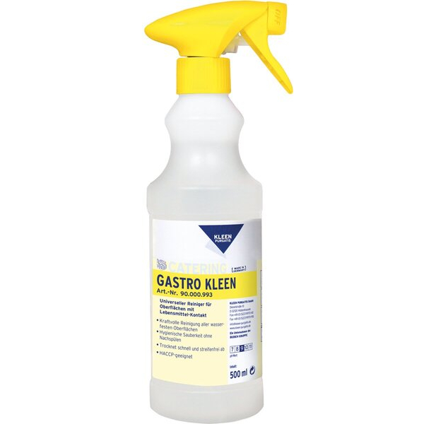 4250224510755 - Gastro Kleen Universalreiniger für alle wasserfesten Oberflächen gebrauchsfertig 500 ml 4250224510755 KLEEN PURGATIS