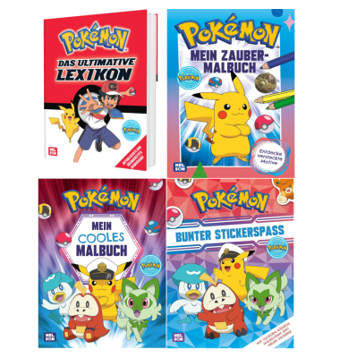 Buchpaket Pokemon sortiert