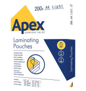 Laminierfolien Apex Light 6005301, A4, 216x303mm, 80mic, gl&auml;nzend