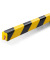 1127 130 Profilleiste Kanten E8 8x19mm gelbschw Warn-Profilleiste