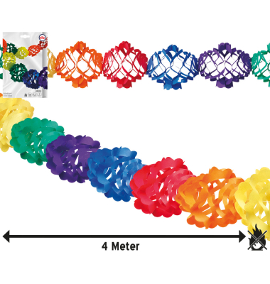 Girlande Papier bunt