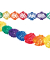 Girlande Papier bunt