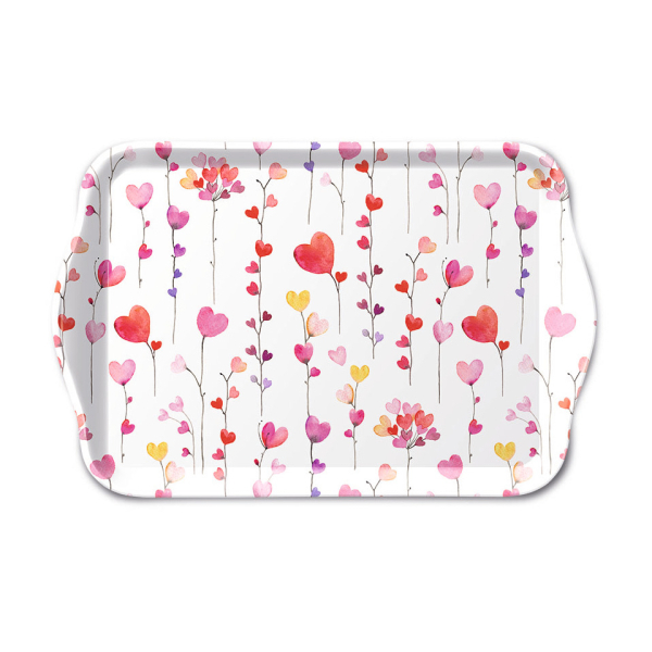 Ambiente Tablett 13x21cm Herzen Girlanden 8712159193497 Ambiente