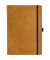 Notizbuch A5 kariert cognac