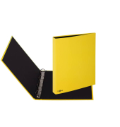Ringbuch Basic Colours 20605-04, A4 4 Ringe 25mm Ring-Ø Karton, PP-kaschiert gelb