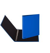 Ringbuch Basic Colours 20605-06, A4 4 Ringe 25mm Ring-Ø PP-kaschiert blau
