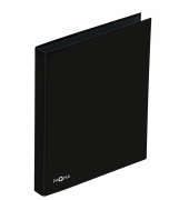 Ringbuch Basic Colours 20607-01, A4 2 Ringe 20mm Ring-Ø Karton, PP-kaschiert schwarz