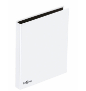 Ringbuch Basic Colours 20607-02, A4 2 Ringe 20mm Ring-Ø Karton, PP-kaschiert weiß