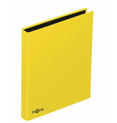 Ringbuch Basic Colours 20607-04, A4 2 Ringe 20mm Ring-&Oslash; Karton, PP-kaschiert gelb