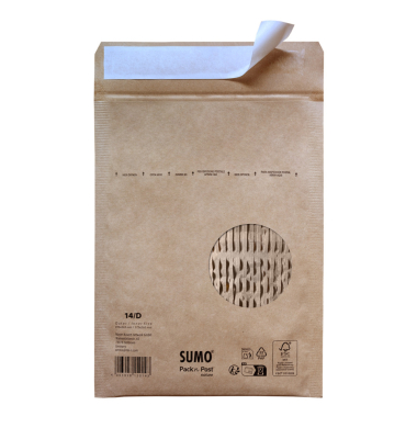 Papierpolstertaschen Pack'n Post nature, 30134007, innen 175x265mm, braun