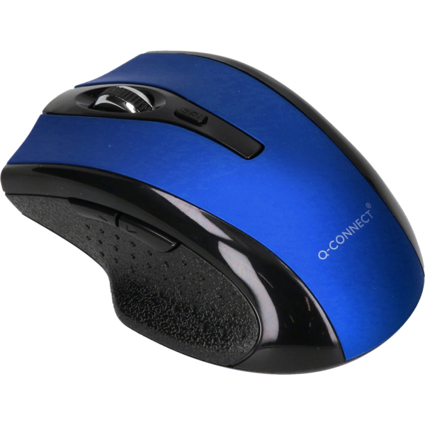Q-connect Maus Funk optisch kabellos schwarzblau 5705831180697 Q-connect