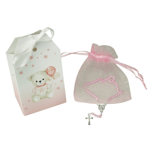 2 Stück Alpedia Geschenkset Taufe Bär rosa 4250319271264 Alpedia