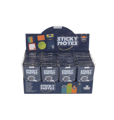 Haftnotiz Space sortiert