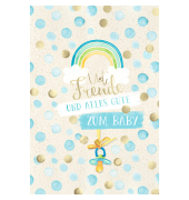 Freudiges Ereignis  blau