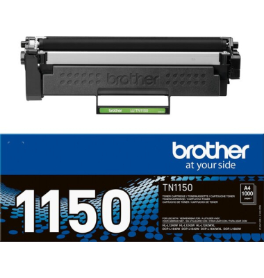 Toner TN-1150, für Brother Farblaserdrucker, ca. 1.000 Seiten, schwarz