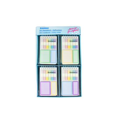 Haftnotizen 7580001-99, 45x62mm, 25x62mm, farbig sortiert