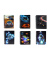 Notizbuch 1320104-99, Space & Speed, mehrfarbig, A6, liniert, 70g, 50 Blatt / 100 Seiten
