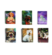 Spiralnotizbuch 9,3x13,5cm Tiere