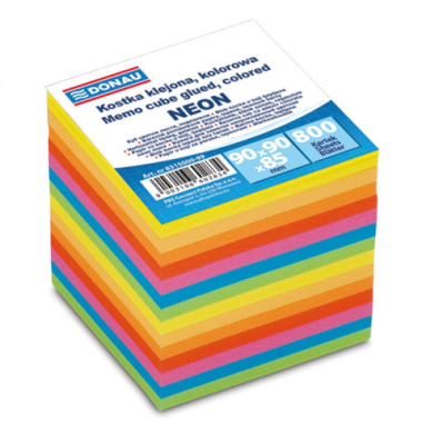 Zettelklotz 8315000-99, neonfarben, 800 Blatt