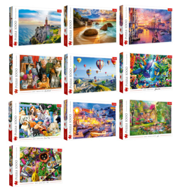 Puzzle 1000Teile sortiert