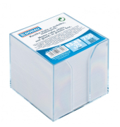 Zettelbox 749001-99, transparent/wei&szlig;, Kunststoff