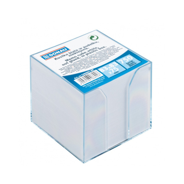 Donau Zettelbox 749001-99, transparent/weiß, Kunststoff 9003106066926 Donau