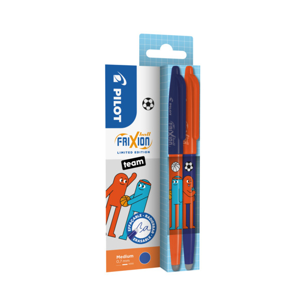 PILOT FriXion Ball Friends Edition Tintenroller Power Duo 0,4 mm, Schreibfarbe: blau, 2 St.