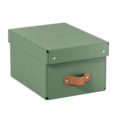 Archivbox 6147-00-50, A5, gr&uuml;n, Recyclingkarton