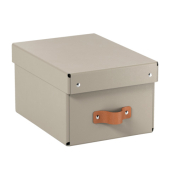 Aufbewahrungsbox Puro 6147-00-12, Deckel, au&szlig;en 28x20x15cm (TxBxH), Recyclingkarton beige