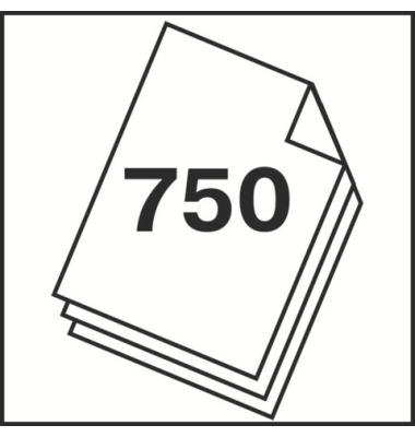 Zettelbox 7491001-99, inkl. 750 Notizzettel, transpaprent/5 Farben sortiert, Kunststoff