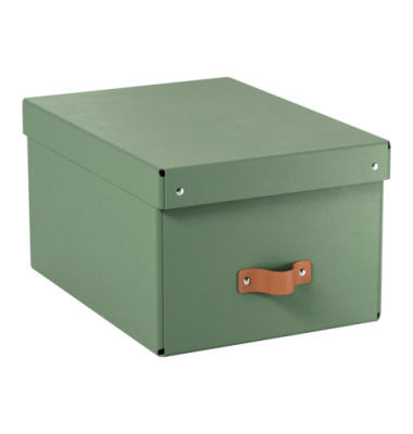 Archivbox 6149-00-50, A5, gr&uuml;n, Recyclingkarton