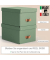 Archivbox 6149-00-50, A4, gr&uuml;n, Recyclingkarton