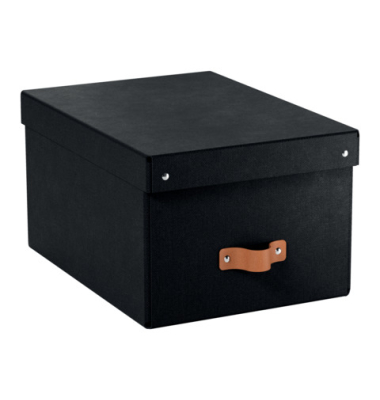 Archivbox 6149-00-95, A5, schwarz, Recyclingkarton