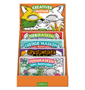 Malbuch Masken zum Ausmalen sortiert